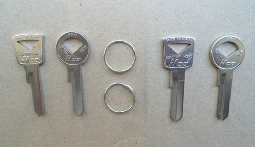 4 OLD SCHOOL KEY BLANKS! FOR 1952-1966 FORD CLASSIC CAR TRUCK WAGON ETC (2 EACH)