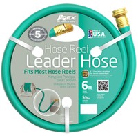 Hose Reel Leader Water 5/8 Inch 6ft Brass Coupling Recycled Straighten Garden Hose Reel Leader Water 5/8 Inch 6ft Brass Coupling Recycled Straighten Garden
