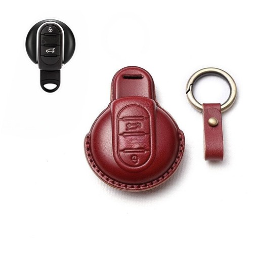 Funda de cuero genuino para llave de coche para BMW MINI Cooper F54 F55 F56 F60 Clubman - Imagen 4 de 23