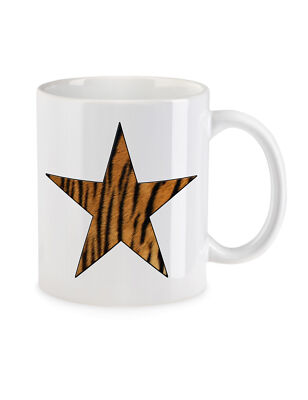 Tiger Fur Star Logo II Kaffeetasse Leo Tattoo Fell Stern Cat Girl Cat Katze