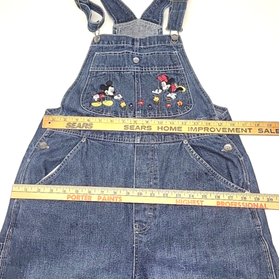 Vintage Disney Denim Overalls Women's Small Mickey & Minnie Vintage Disney Denim Overalls Women's Small Mickey & Minnie