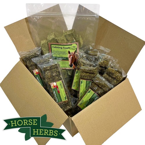 Horse Herbs Natural Treat Box for Horses, Equine Treats, Apple, Carrot