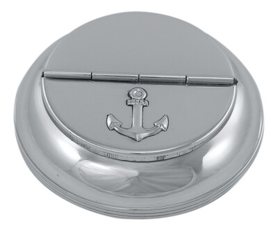 Sestante IN Scatola Di Legno Con Coperchio Decorazione Marittima Ottone