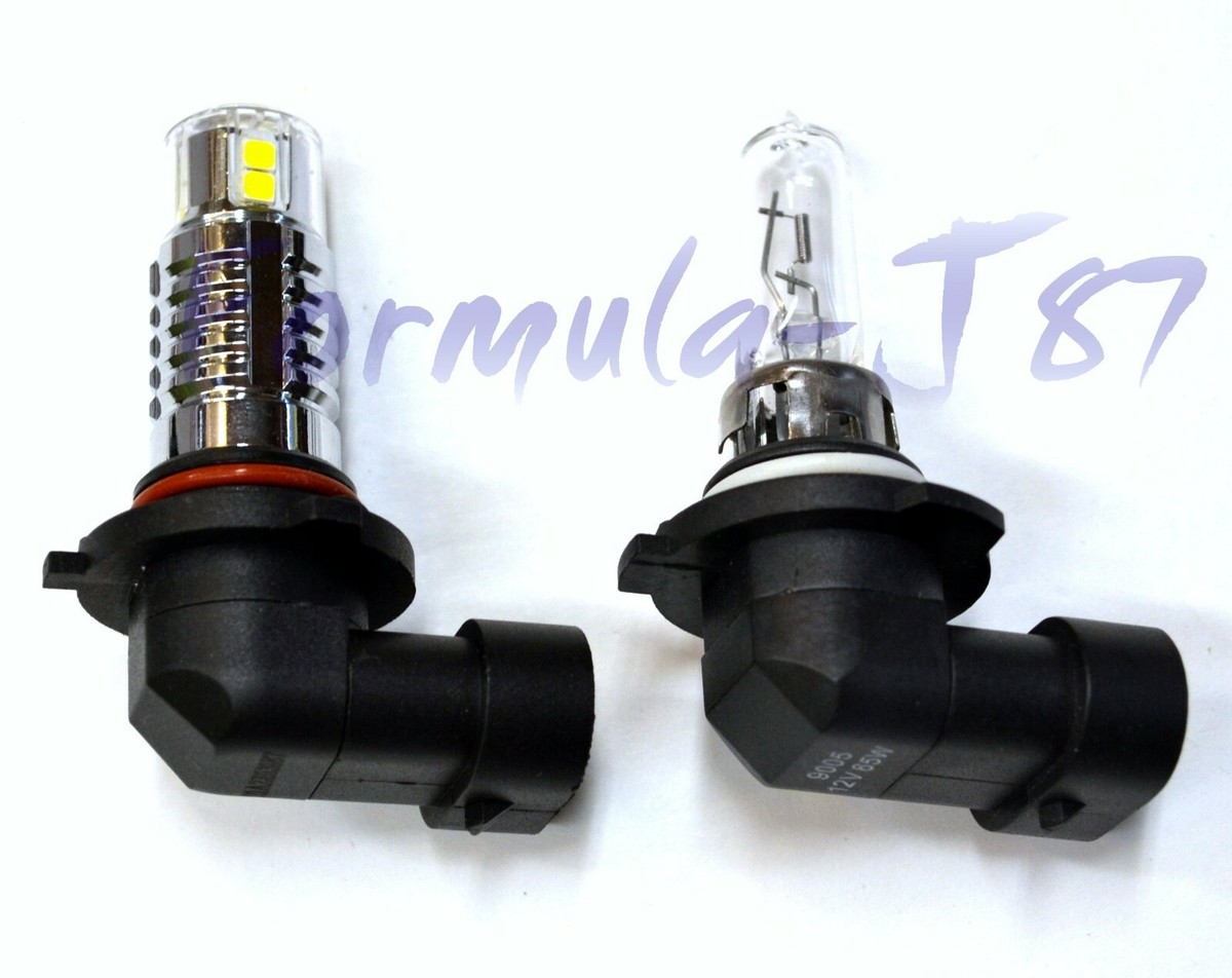 Pair Of 20W 9005/HB3 LED Headlight Bulbs - 6000K White, 12V, Dual Beam (2 Bulbs)