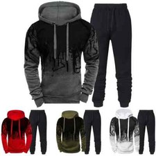 Autumn Winter Trending Tracksuits Men Camouflage Hoodie  Pant 2 Piece Set...