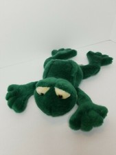 Russ Berrie " Fleegle " Frog Plush Stuffed Animal Toy Pet Green Rare