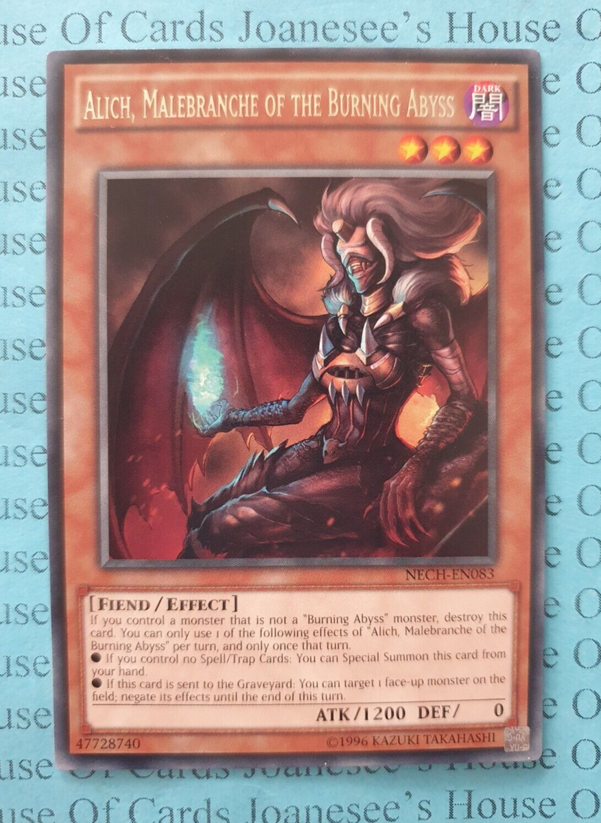 Burning Abyss Karte Yu-Gi-Oh! Karte – Alich, Malebranche Of The Burning ...