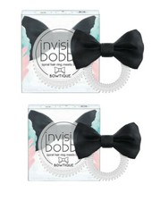 Image of 2 X Invisibobble ORIGINAL NEW Traceless Hair Ring - True Black Bowtique