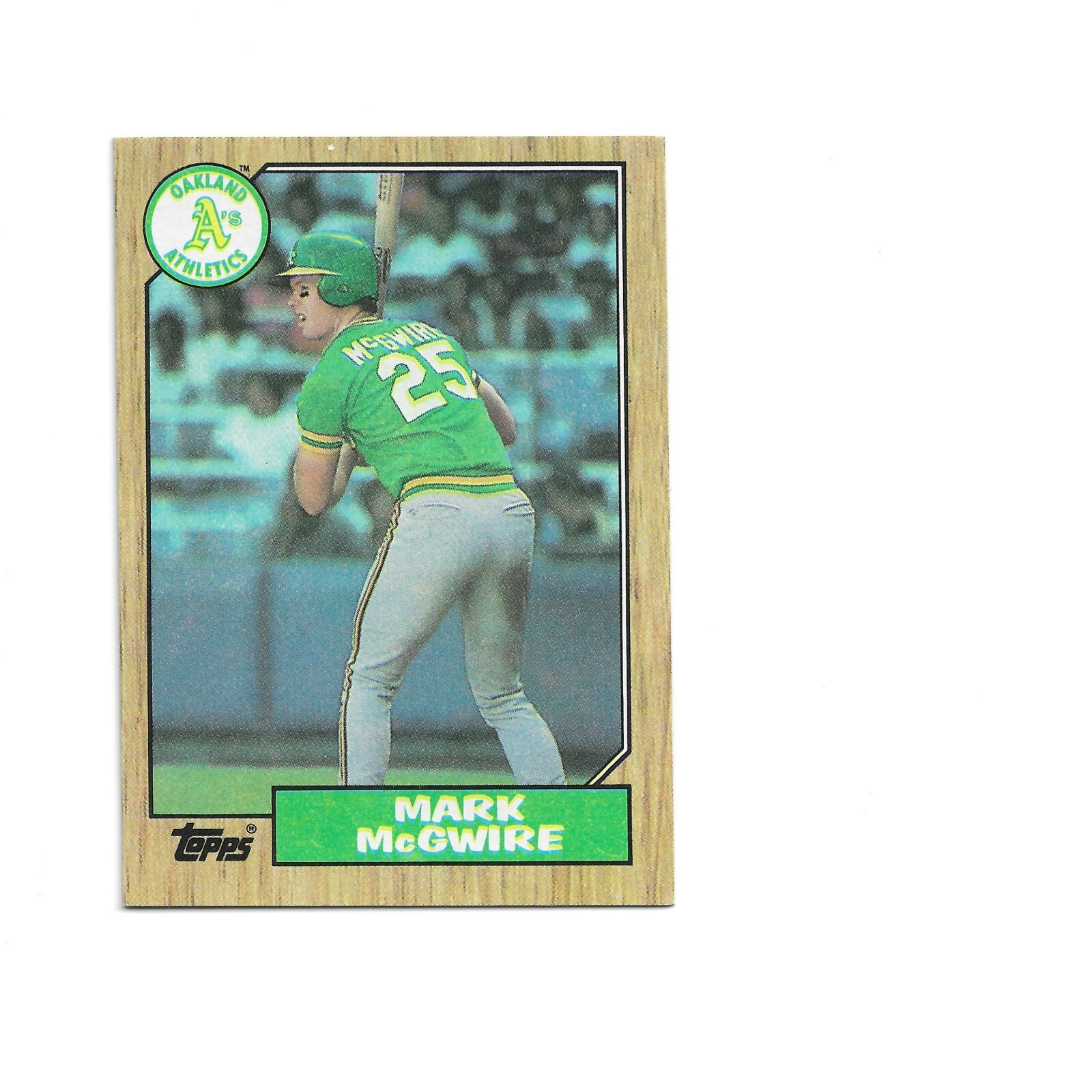 1987 Topps Mark McGwire #366 Rookie Oakland Athletics Baseball Card | eBay