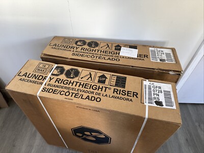 GE Laundry 7'' Right Height Riser Model# GFR0728PNRS Sapphire Blue BRAND NEW NISB