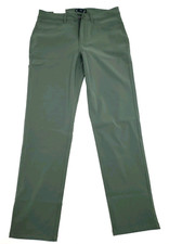 Member's Mark Men's Moisture Wicking UPF30 Travel 5 Pocket Pant 32x32 NWT Green