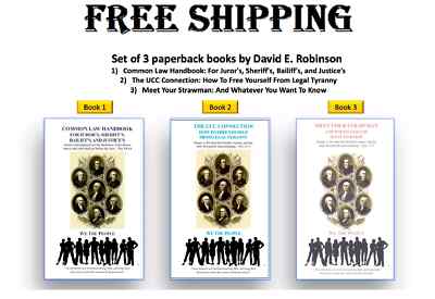 David E. Robinson 3 Books Set: Common Law ..., The UCC ... & Meet Your Strawman