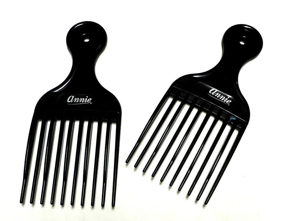 Paquete de 6 mini peine profesional de salón profesional de 5 pulgadas para elegir cabello afro rizado negro de calidad Foto 4 de 4