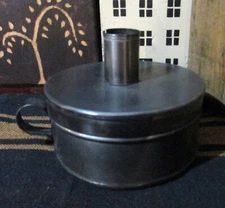 Vintage Style Metal Tinder Box Candle/Match Holder*Hand Dipped Cinnamon Candle