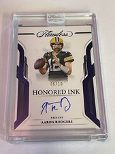 2023 Panini Flawless Aaron Rodgers Honored Ink Auto /10 Packers