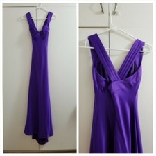 Purple Calvin Klein long formal dress