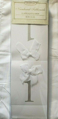 Amscan Applique Nymbered Tablecards tables 1 - 12 D4/25 - 第 1/1 張圖片