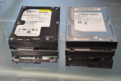 6 Stück 3,5'' SATA  Festplatten: Samsung: HD753LJ  / Seagate / Maxtor / WD
