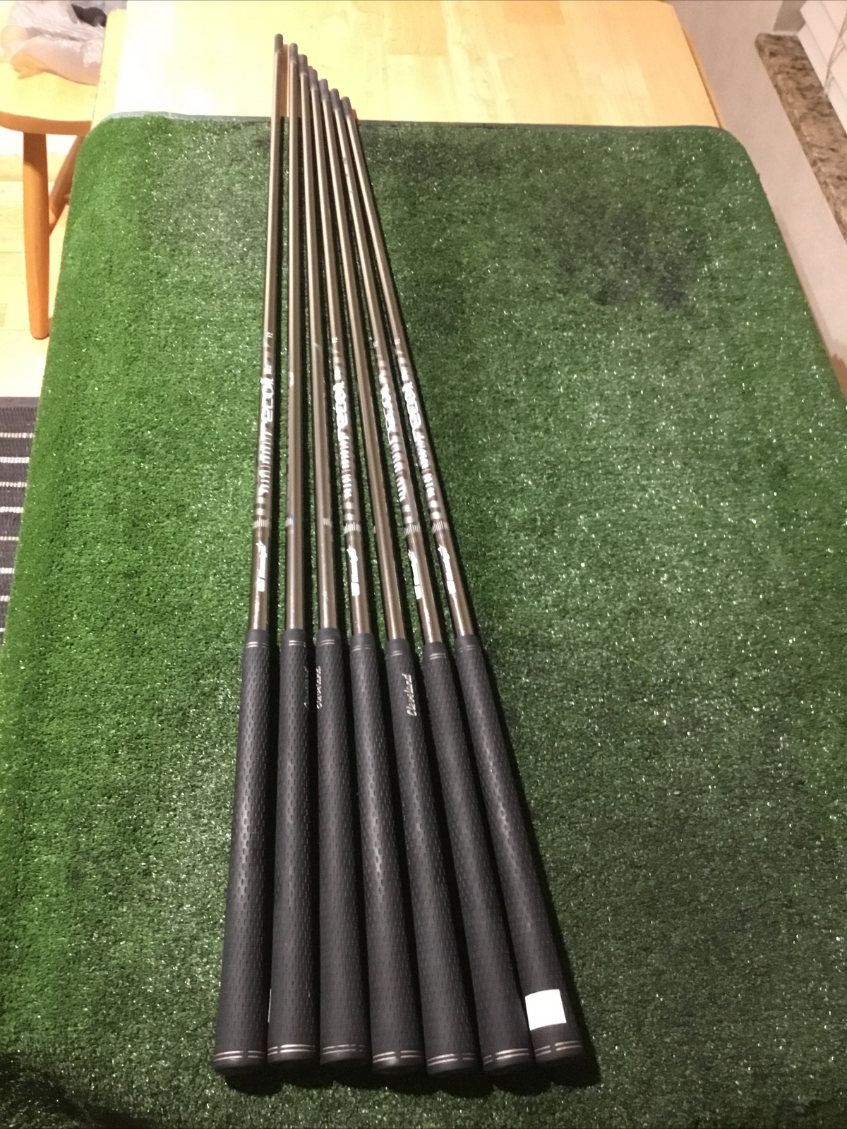 Set Of 7 Graphite Mamiya Recoil 660 F2 Seniors Graphite Irons Shafts 34