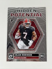 2023 Panini Donruss Optic #HP-BR Bijan Robinson Hidden Potential RC Falcons