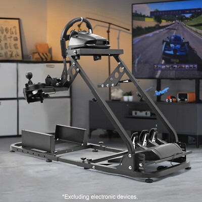 Marada Flight & Racing Simulator Cockpit Adjustable Fits Thrustmaster Logitech
