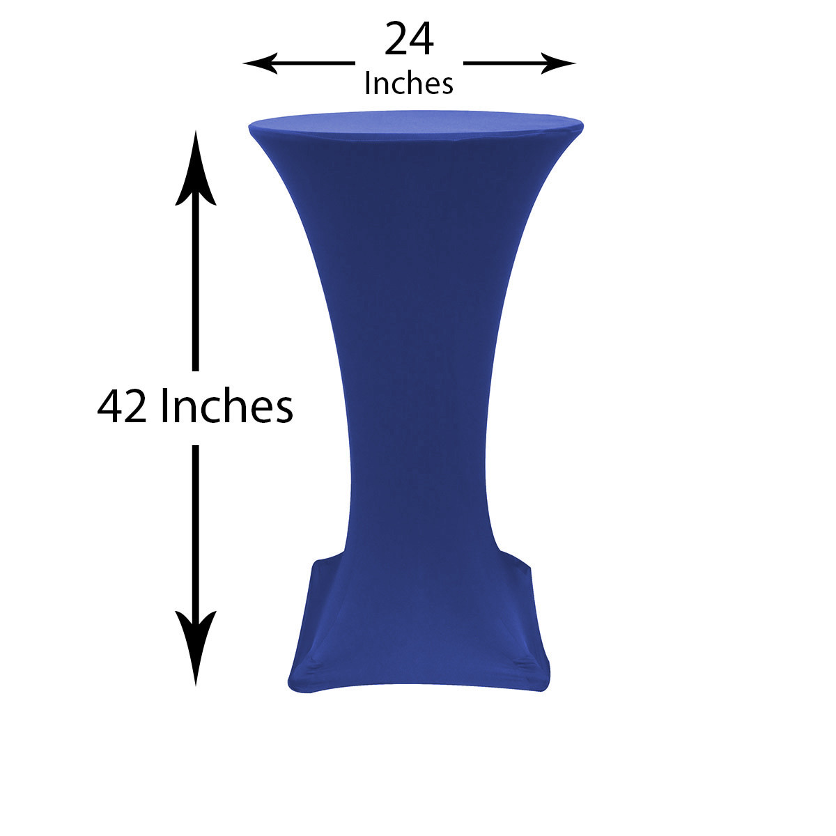 Round Spandex Table Covers, Stretch Tablecloth for Highboy Cocktail Tables