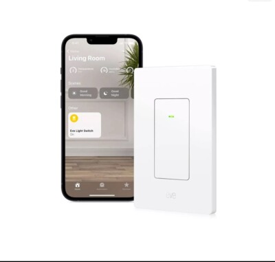 Eve Light Switch - Switch with Apple HomeKit - White BRAND NEW (SET OF 2)