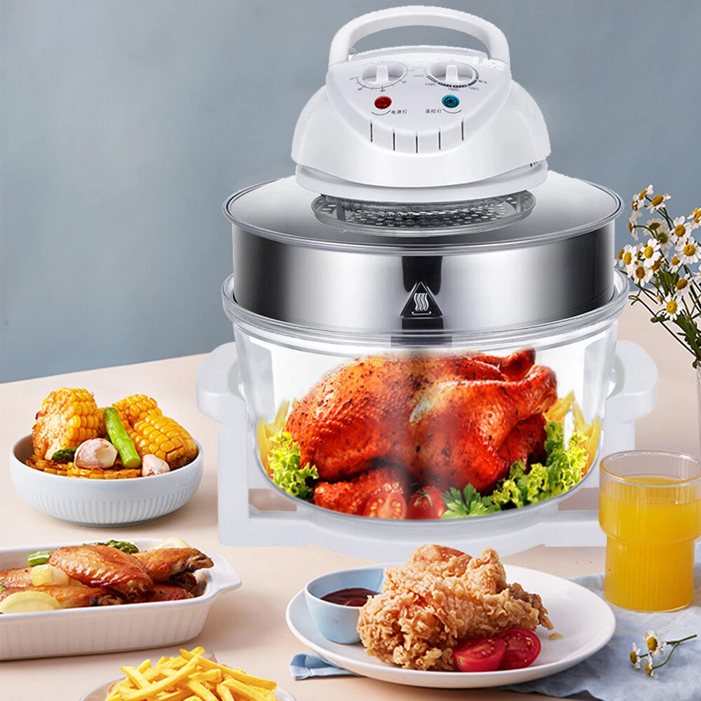 17L Glass Turbo Air Fryer Convection Oven Roaster Electric Cooker