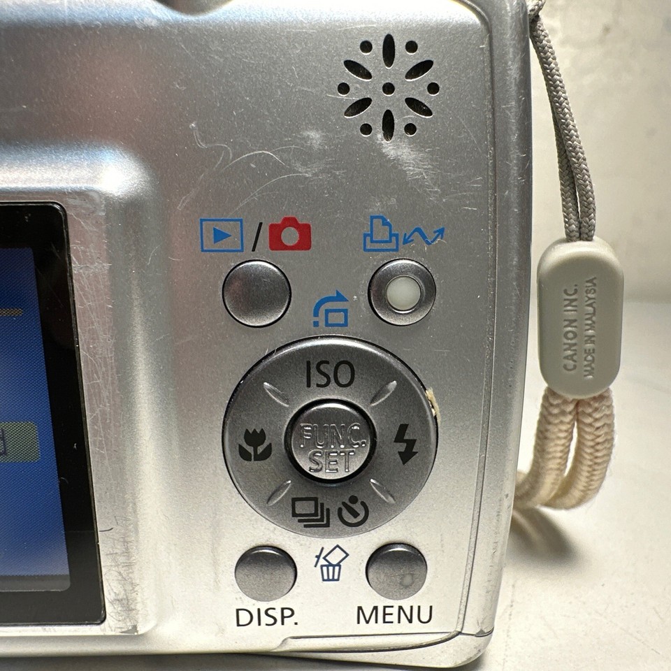 Canon PowerShot A550 7.1 MP Digital Camera 4x Optical Zoom Silver eBay