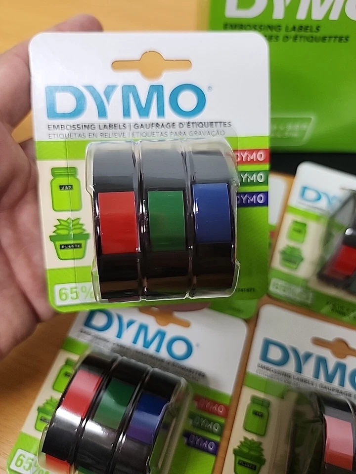 5 Dymo 1741671 Red Green Blue Caption Maker Tape Refill 3/8 W in. x 9.8 L ft New - Image 4 of 4