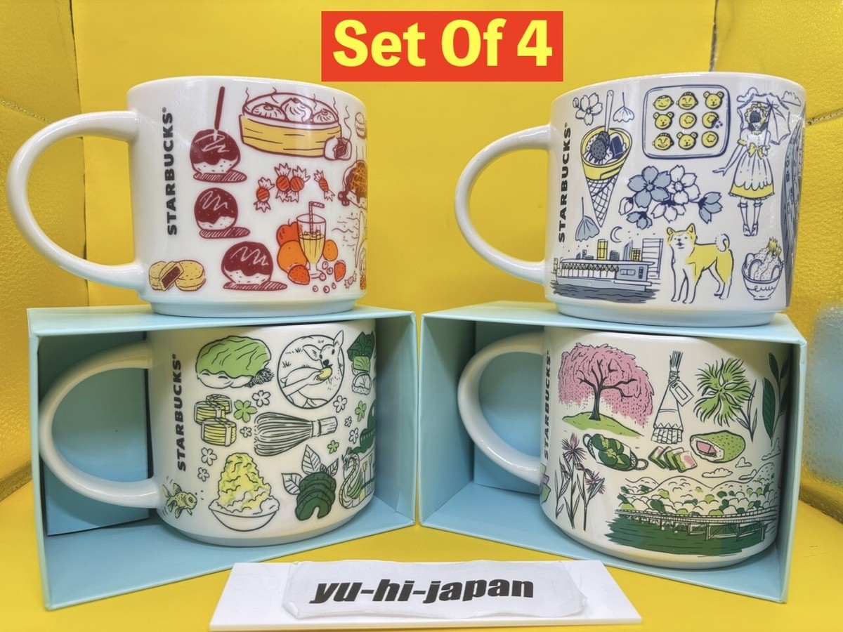 STARBUCKS JAPAN KYOTO/OSAKA/NARA/TOKYO Set of 4 Been There