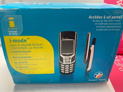 Sagem SG343I Mobile Phone Old Stock Rare Collectors Mobile Phone Cell