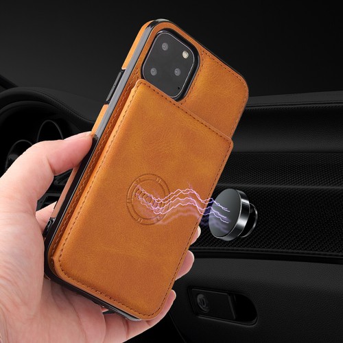 For iPhone 16 15 14 13 12 Pro Max 14Plus PU Leather Card Holder Phone Case Cover - Picture 14 of 24