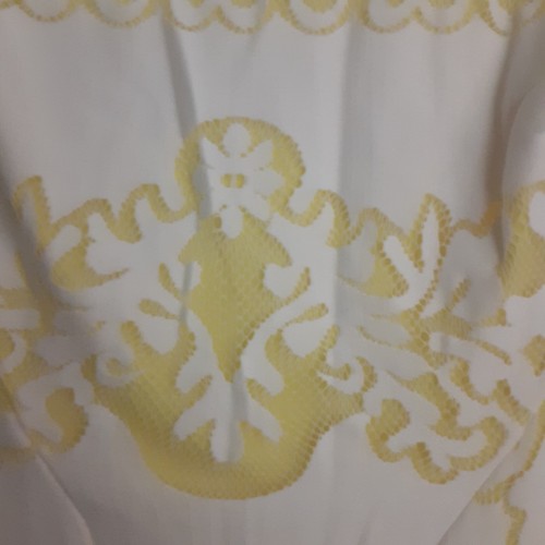 Vestido Eva Franco Encaje Superpuesto Amarillo Sol talla 6 - Imagen 2 de 10