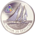 2000 Canada $20 Sterling Silver Coin - The Bluenose