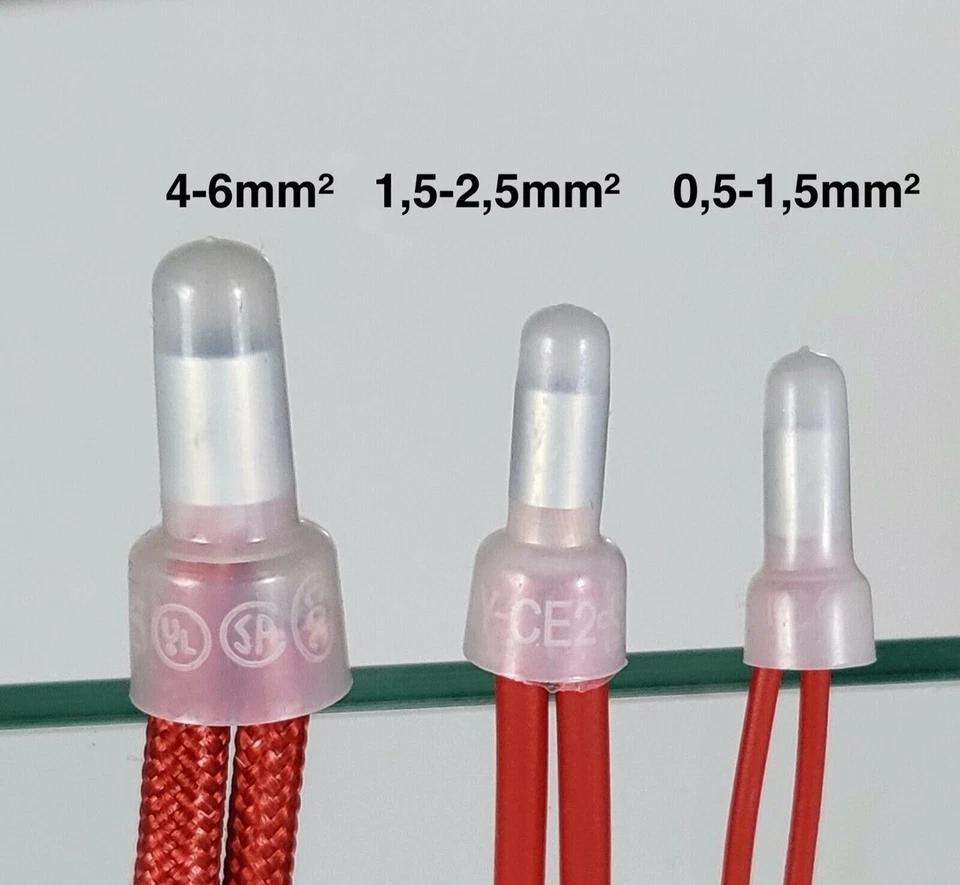 10000 Kabelendkappen Preshülsen Kabelverbinder Crimp Quetschverbinder 4-6mm² - Bild 2 von 4