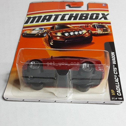 NUOVO 2010 Matchbox CADILLAC CTS WAGON auto rossa VIP #1/6 #31/100 pressofuso 1:64 - Foto 6 di 9