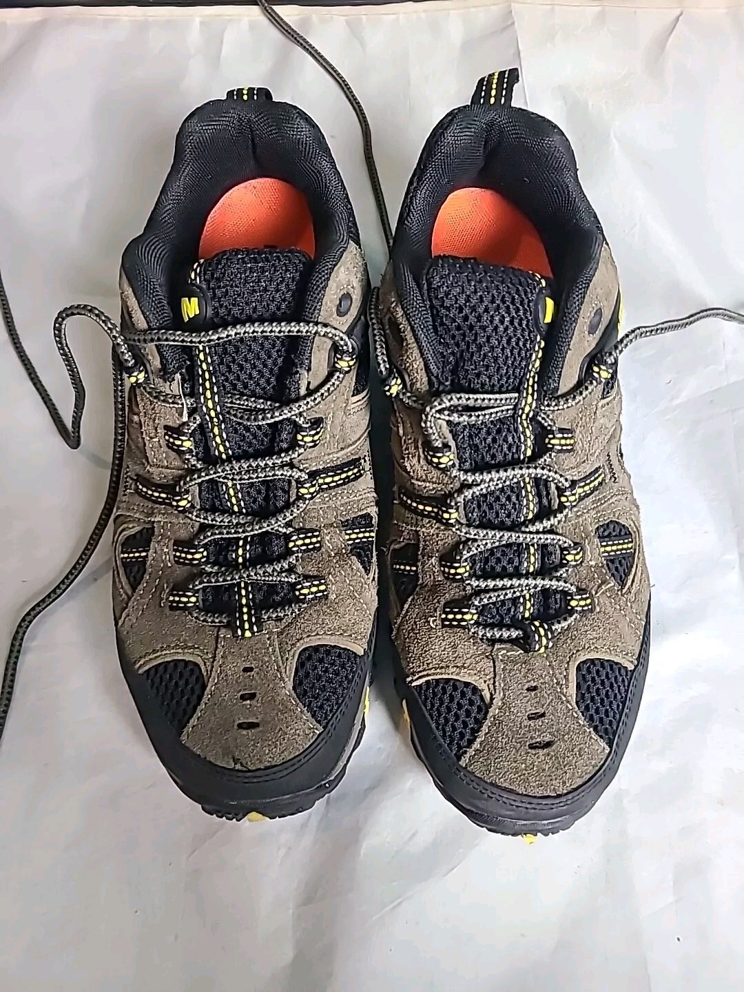 SAOLA Merrell Yakota 2 scarpe da trekking uomo taglia 8 donna 10 scamosciate trail boulder giallo