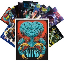 Postcard Pack (24 pcs) Aliens Vintage Trash S...
