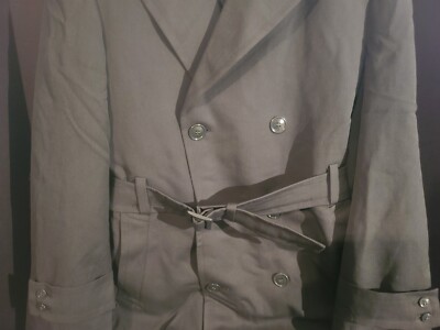 VTG US ARMY MILITARY Green Wool Trench Coat Overcoat 8405 VTG US ARMY MILITARY Green Wool Trench Coat Overcoat 8405
