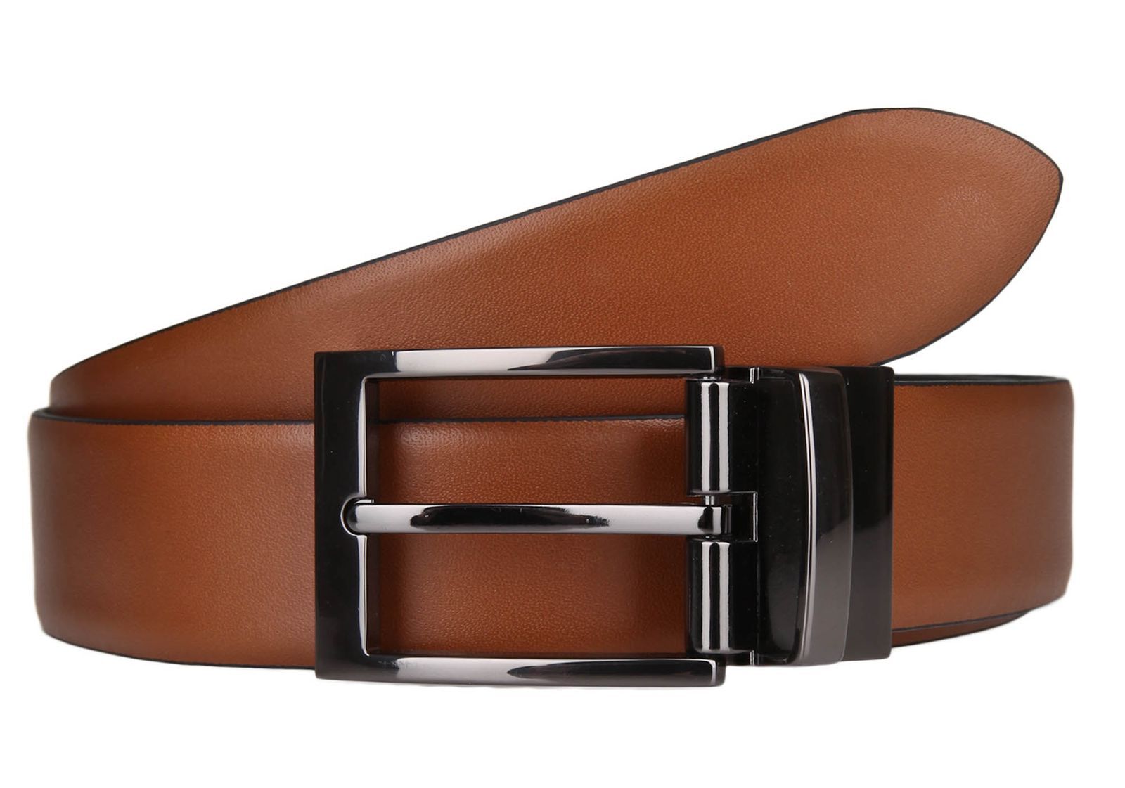 LLOYD 2 in 1 Reversible Belt W80 Black / Cognac