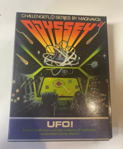 UFO ! Magnavox Odyssey 2 1981 Complete With Box And Manual Very Clean