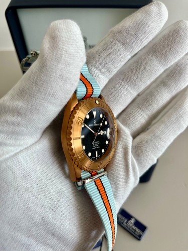 Revue Thommen Men's Automatic Watch Date w/ Cyclops 1000 Ft 25 Jewels - Picture 6 of 20