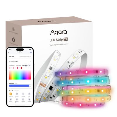 Aqara LED Strip T1 with Matter, Requires Zigbee 3.0 HUB, Not Support Third Pa...