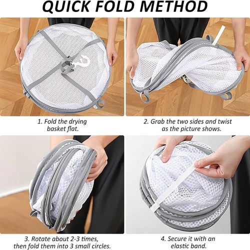 Portable Clothes Dryer Basket Foldable Clothes Hanging Dryer for Home - Bild 6 von 11