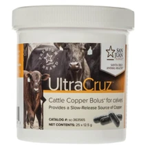 Ultracruz - Sc-363565 Cattle Copper Bolus Supplement for Calves, 25 Count X 12.5