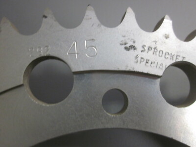 NOS Sprocket Specialist Rear 292 45T Sprocket Fits Kawasaki ZX10 K