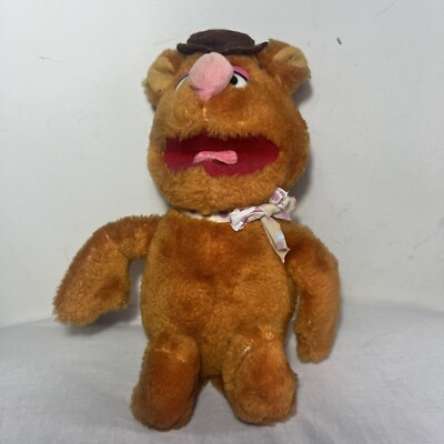 Vintage The Muppets Fozzie Bär Plüschtier mit Nussschale gefüllt Plüschtier Dakin 1981 11 Zoll