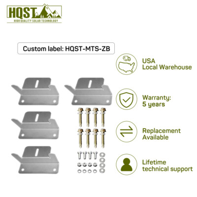 HQST 4 Sets of Solar Panel Mounting Z Brackets for RV Boat Wall Off Gird Roof