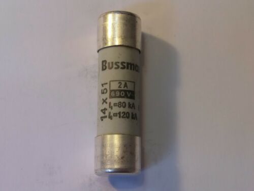 C14G2I gG 2A 690V BUSSMANN FUSE 2AMPS SIZE - 14.3mm x 51mm QTY 1 FUSE - Picture 2 of 2
